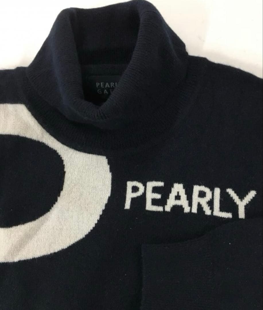 パーリーゲイツ　カシミヤタートルネックセーター　メンズ　サイズ4