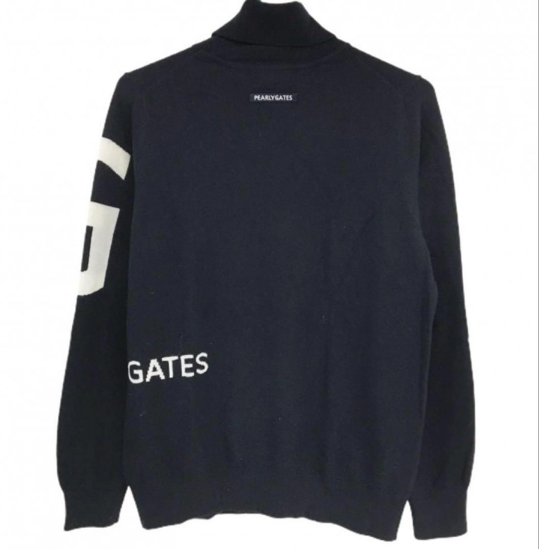 パーリーゲイツ　カシミヤタートルネックセーター　メンズ　サイズ4