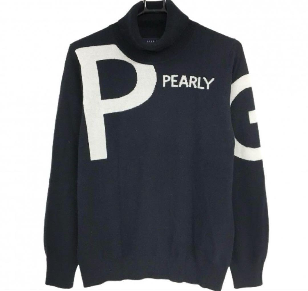 パーリーゲイツ　カシミヤタートルネックセーター　メンズ　サイズ4