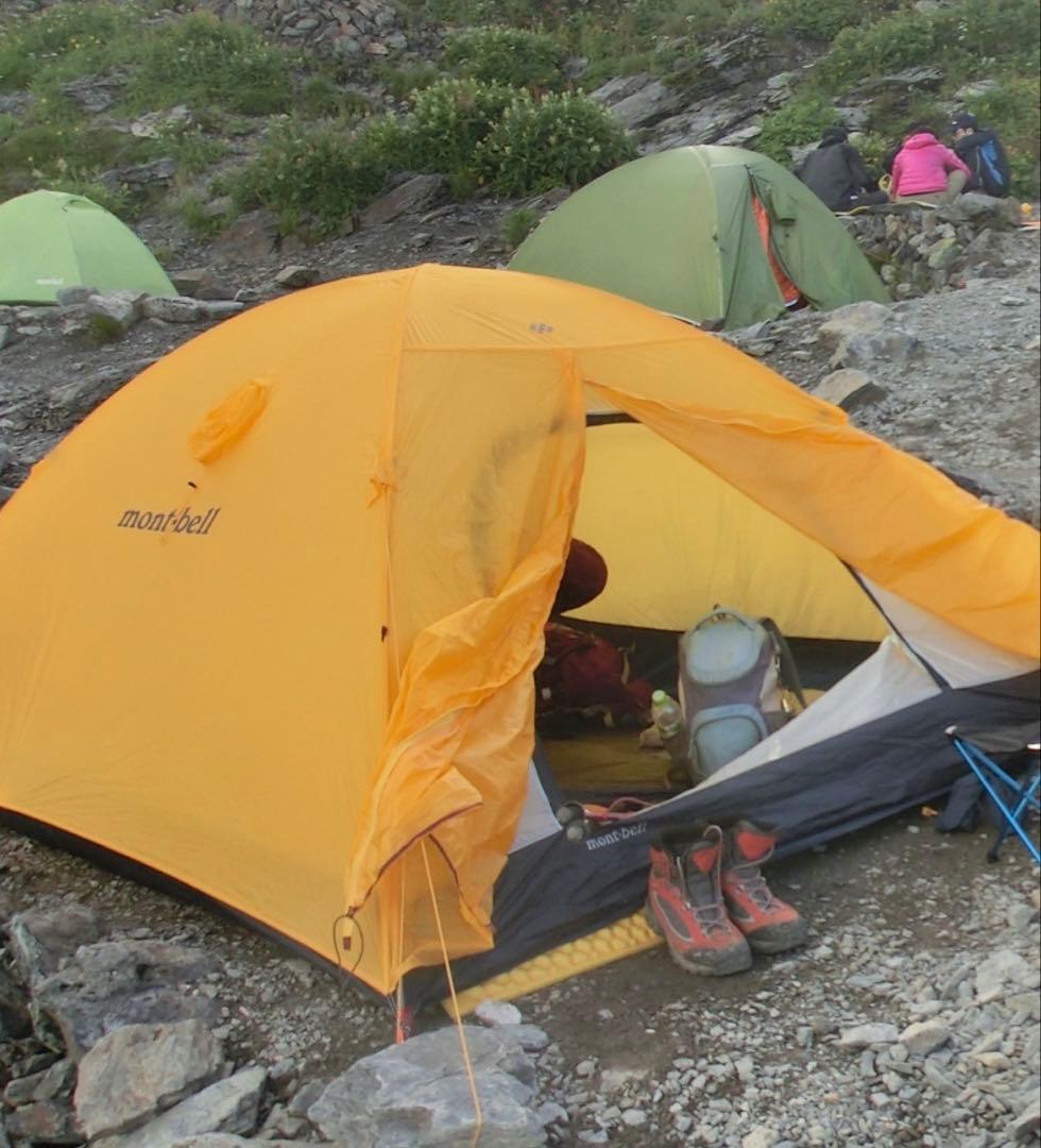 モンベル ステラリッジ4 レインフライ、グランドシート付