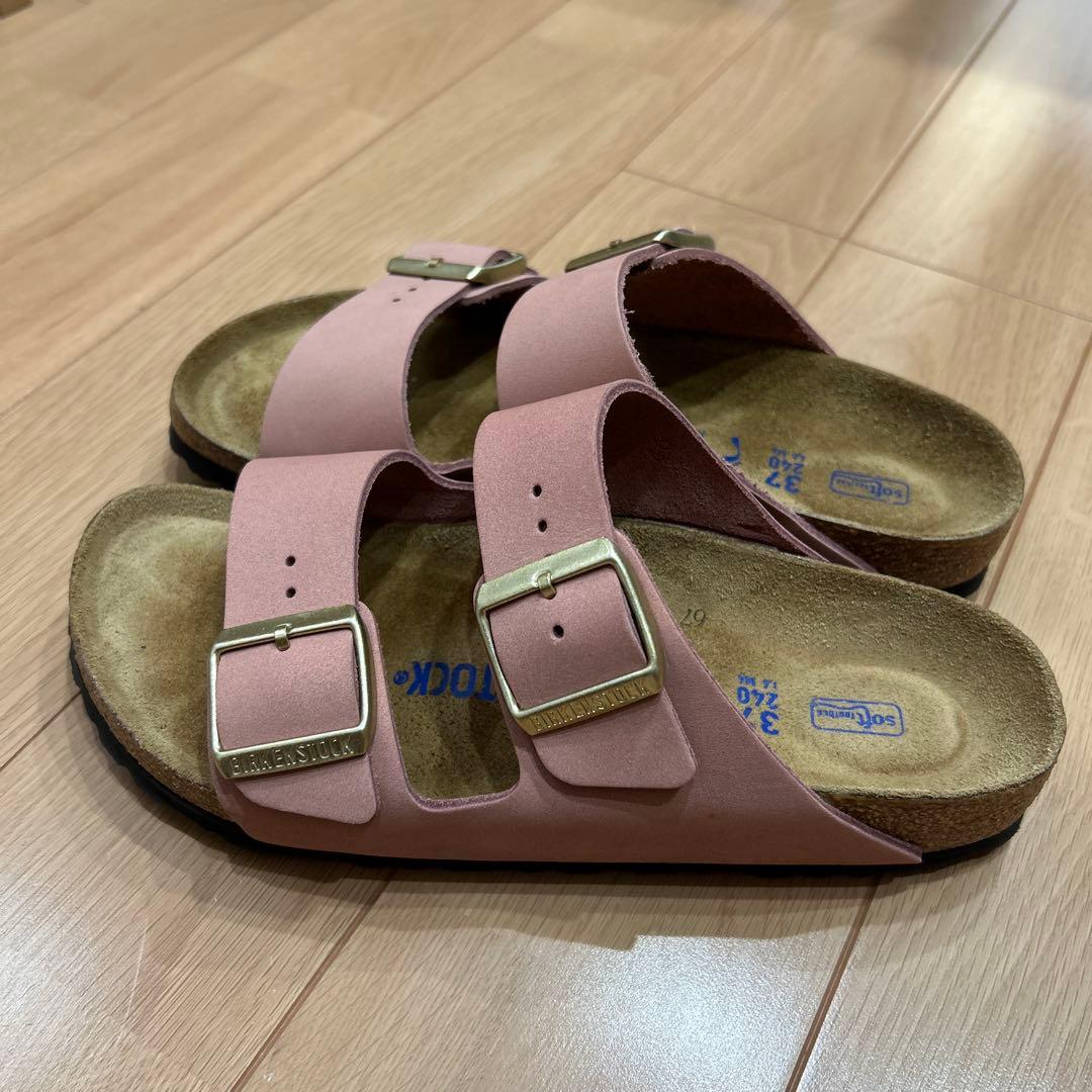 ビルケンシュトック　アリゾナ　ソフトフットベッド　オールドローズヌバックスエード