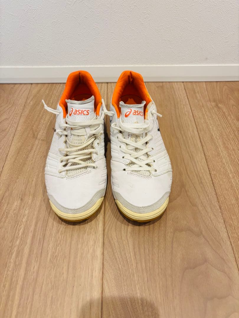 アシックス デスタッキ FF 2(25.5㎝　ホワイト×オレンジ)