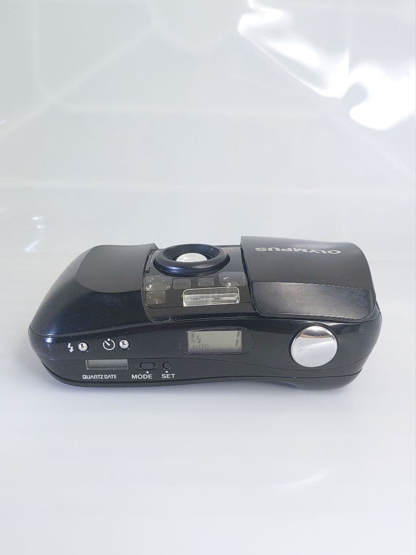 OLYMPUS μ mju 初代 ブラック コンパクトフィルムカメラ 動作確認済