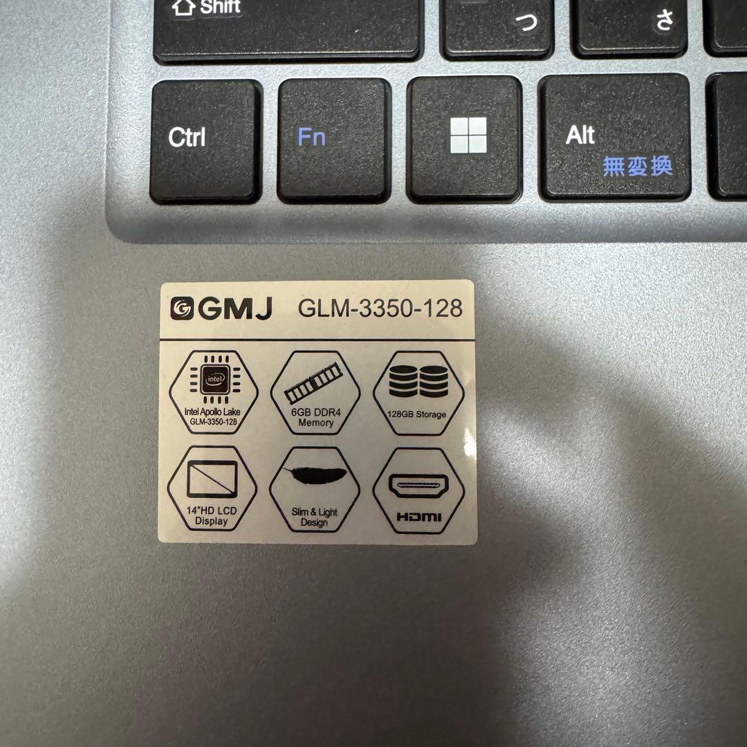 GMJ-14A ノートパソコン シルバー 充電器付き