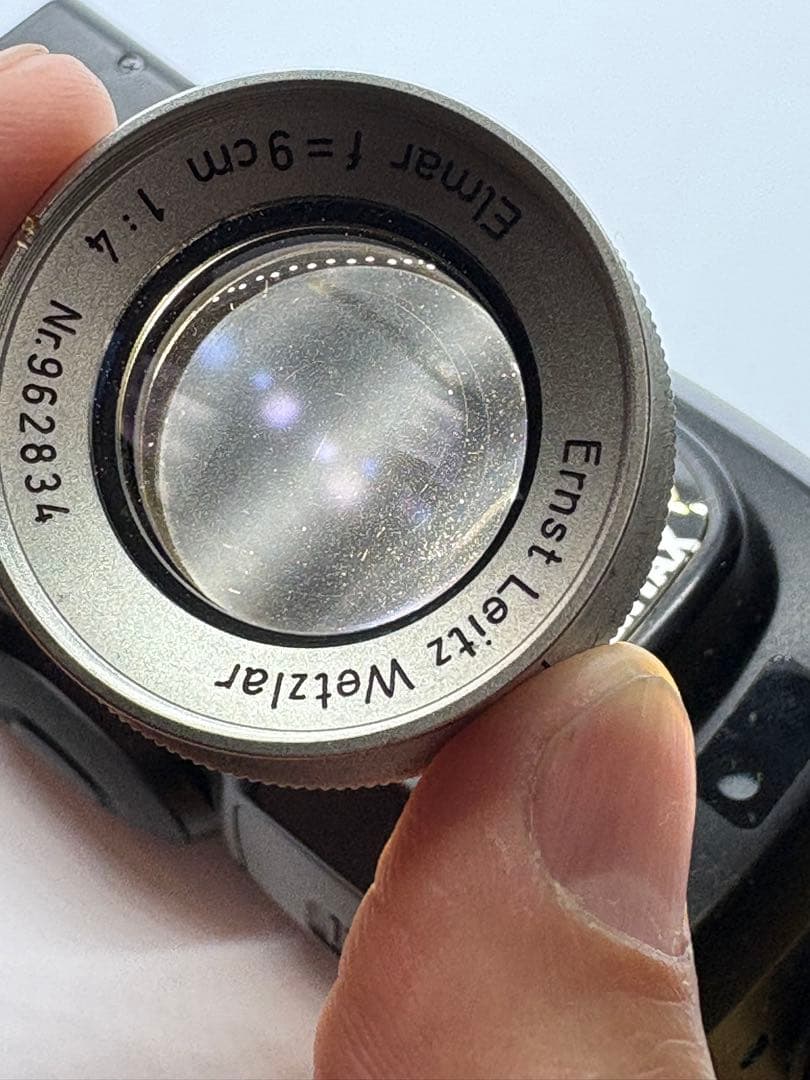 Leica Elmar 9cm 1:4 + OUAGO + マウントアダプター