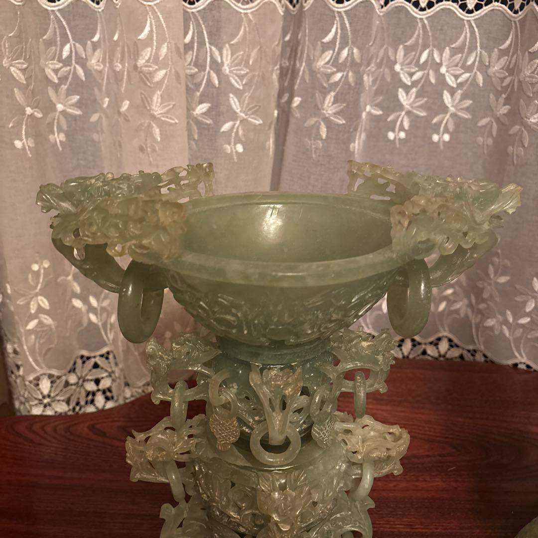 《hulibo》翡翠玉石 中国美術 装飾品 彫刻 中国古玩 アンティーク