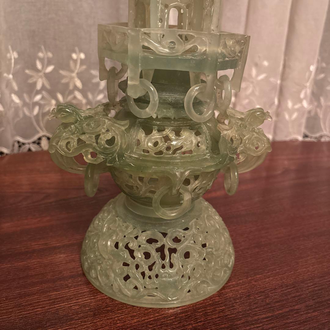《hulibo》翡翠玉石 中国美術 装飾品 彫刻 中国古玩 アンティーク