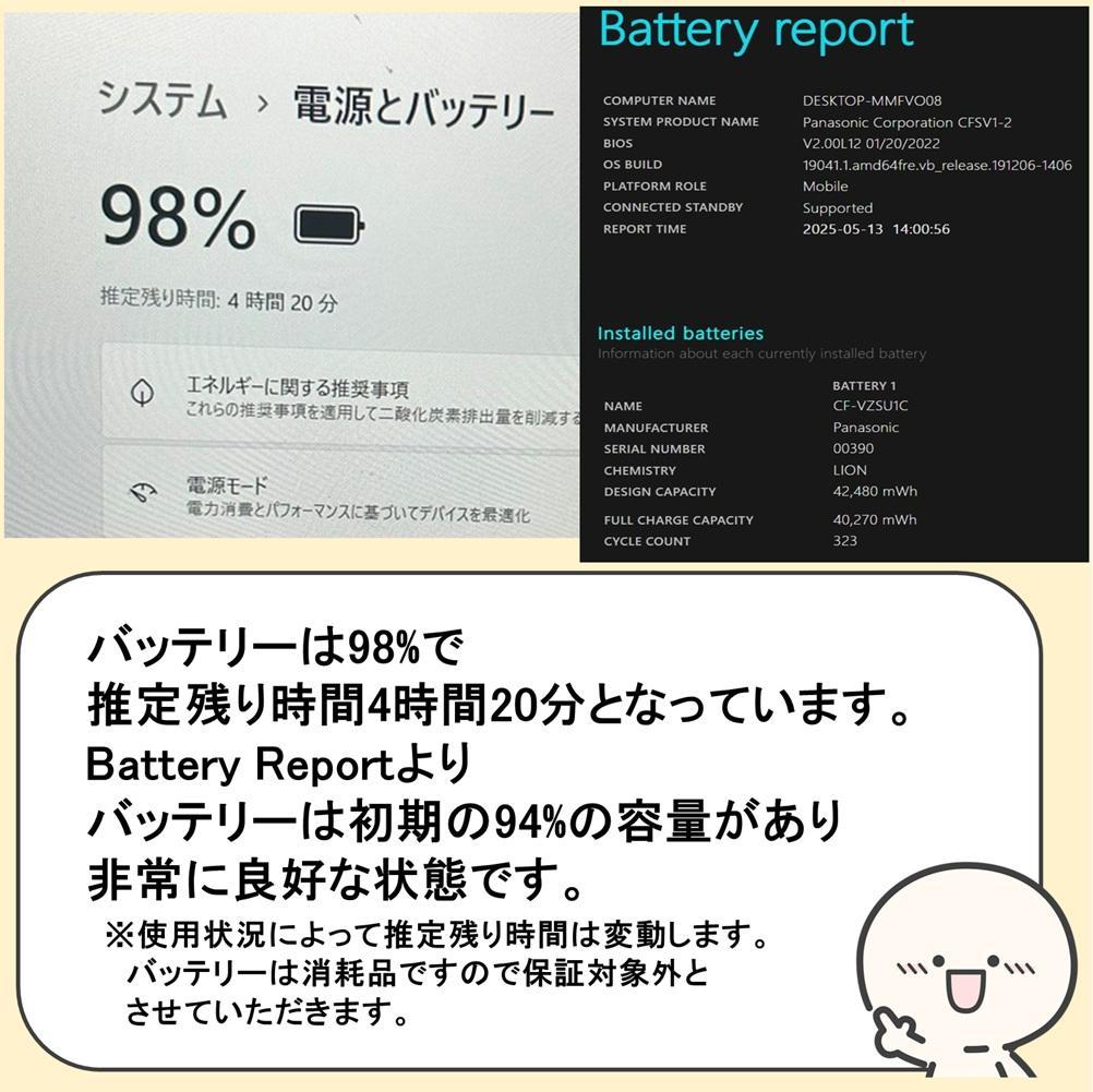 在宅ワーク・副業におすすめ✨レッツノートSV1 windows11 16GB