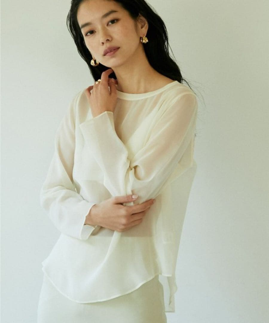 キュプラシースルーブラウス　drawing numbers ガリャルダガランテ