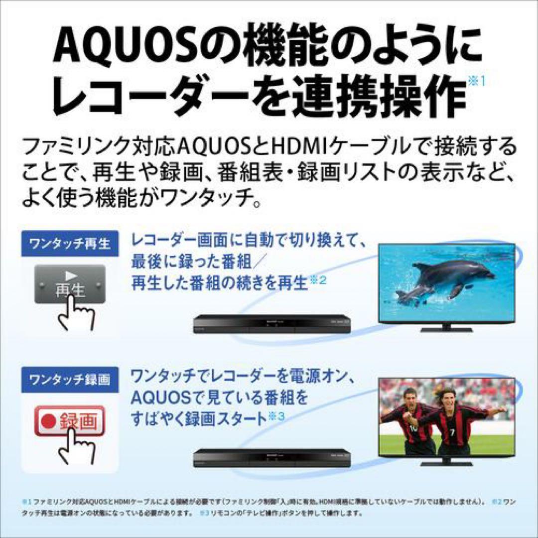 新品未開封※ネット最安値※SHARP 2B-C20GW1 ブルーレイ2TB