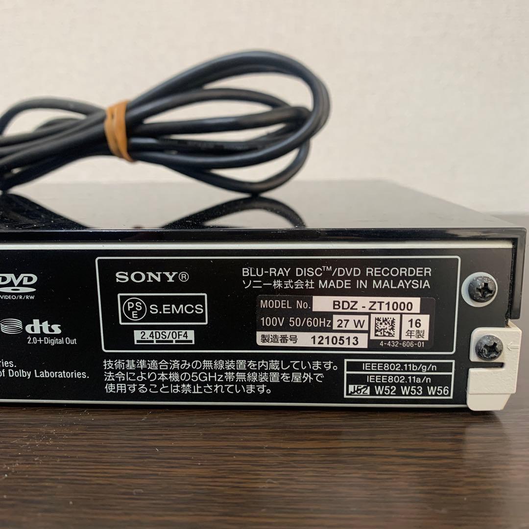 SONY BDZ-ZT1000 1TB 3番組録画 動作確認済み
