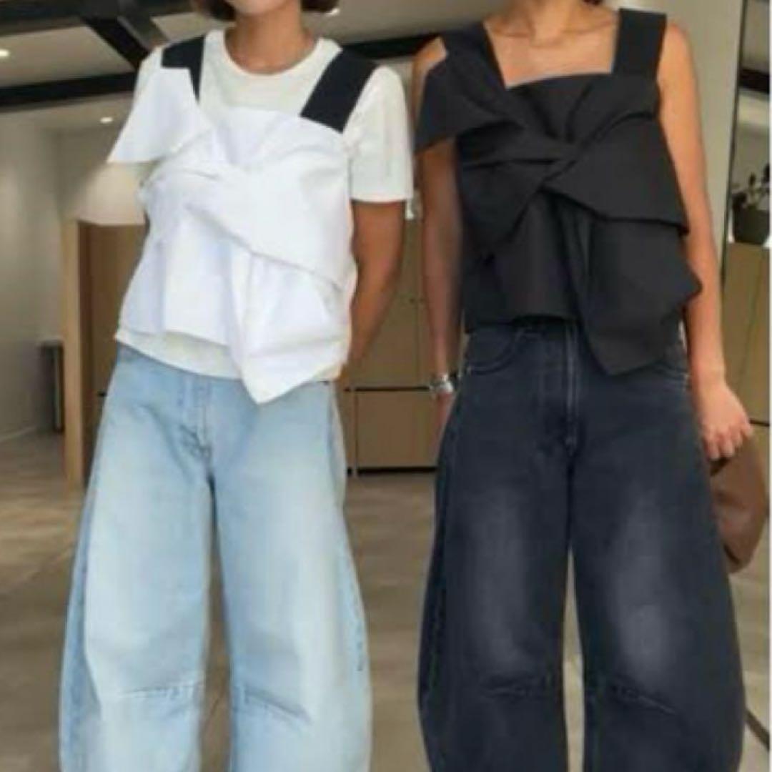 美品 gypsohila ジプソフィア クロワッサンビスチェ 黒　36