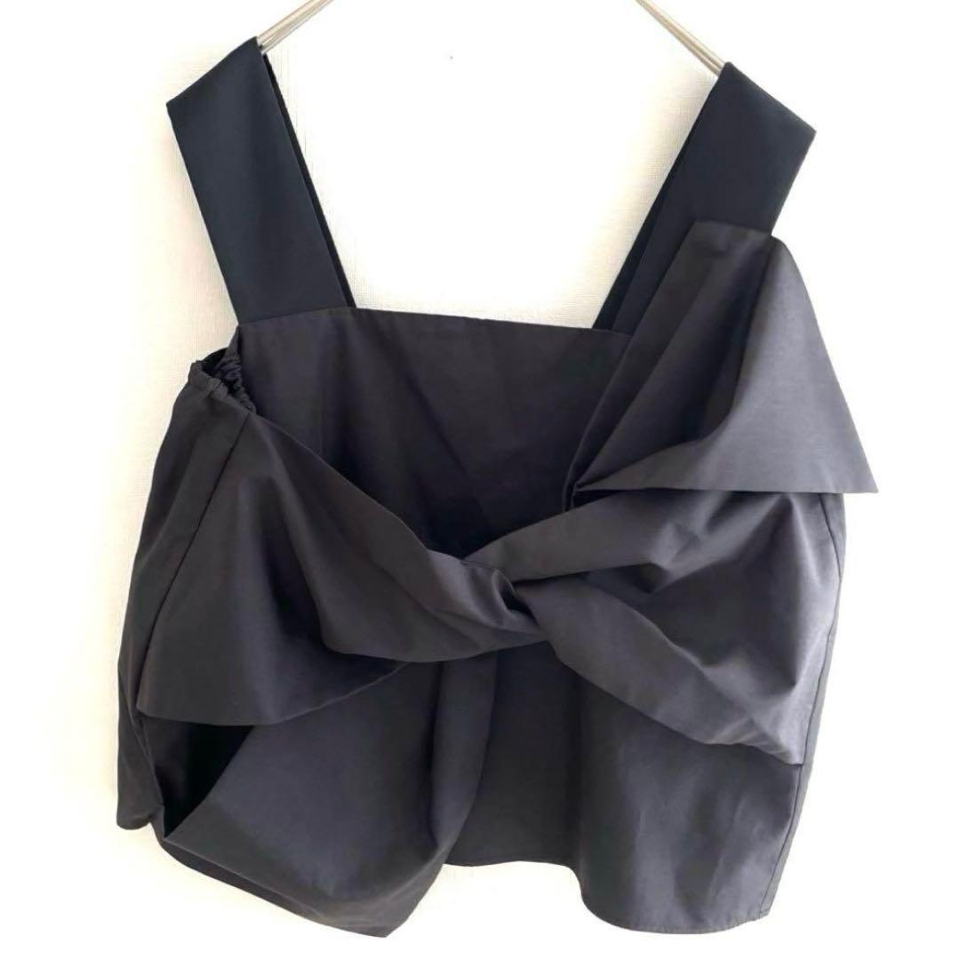 美品 gypsohila ジプソフィア クロワッサンビスチェ 黒　36