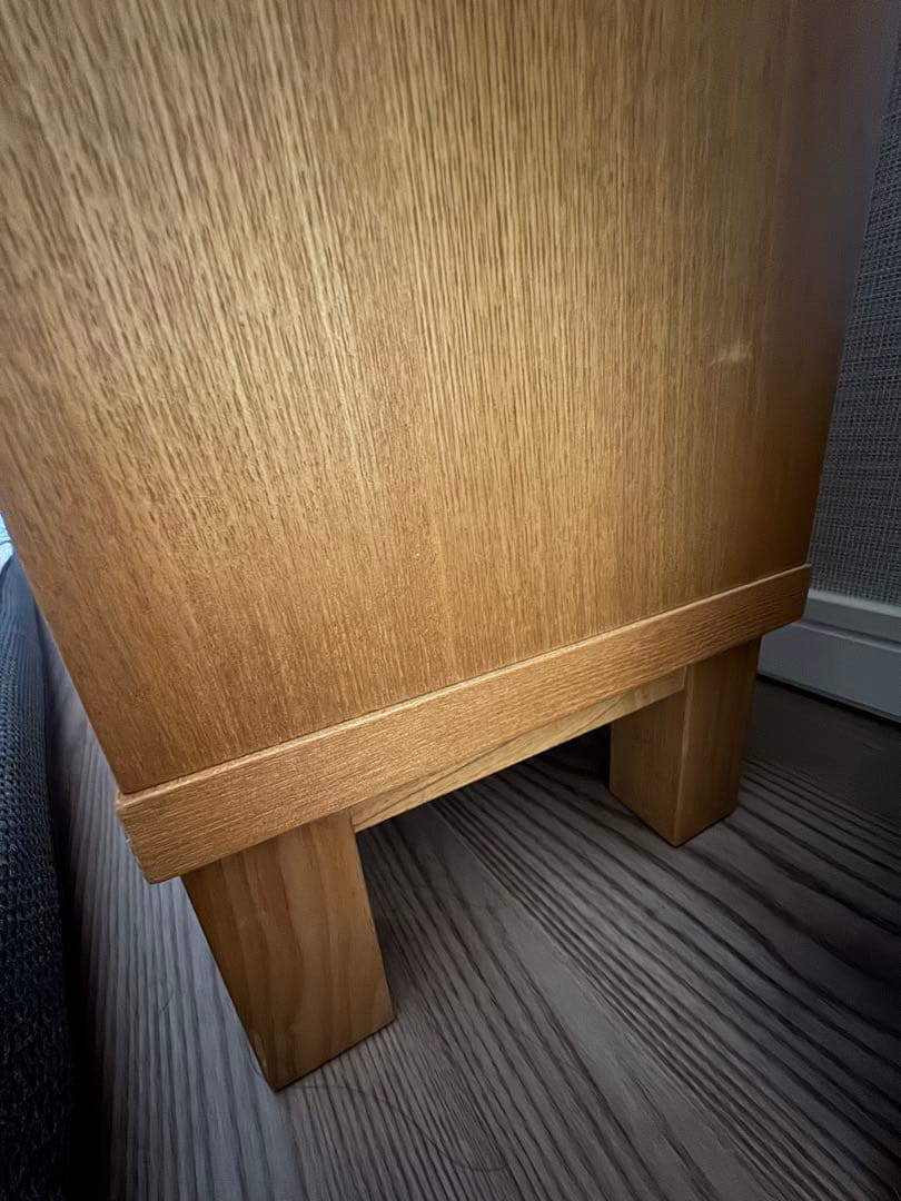 けいさん専用　無印良品 オーク材薄型ラック ワイド大 奥行22cm 本棚