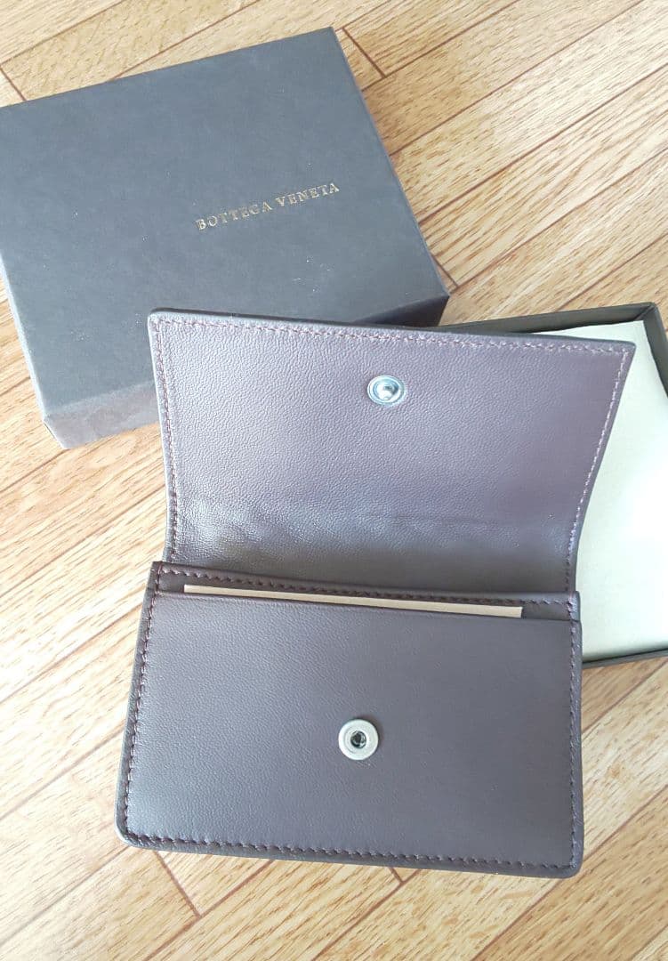 BOTTEGA VENETA ダークブラウン 名刺入れ