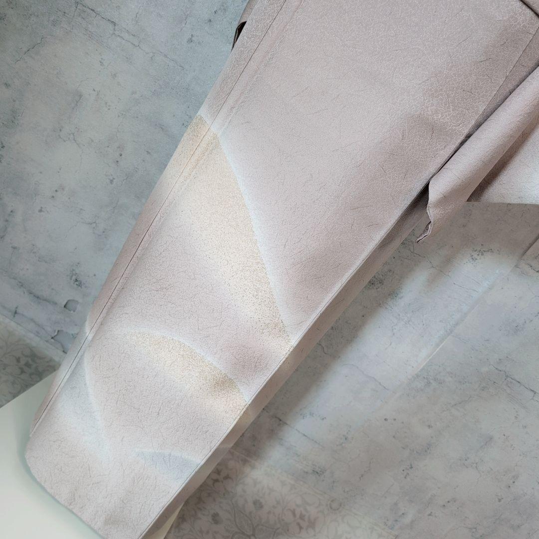 訪問着　フルセット　着物　正絹　金彩加工　おしとやか　シンプル　F8