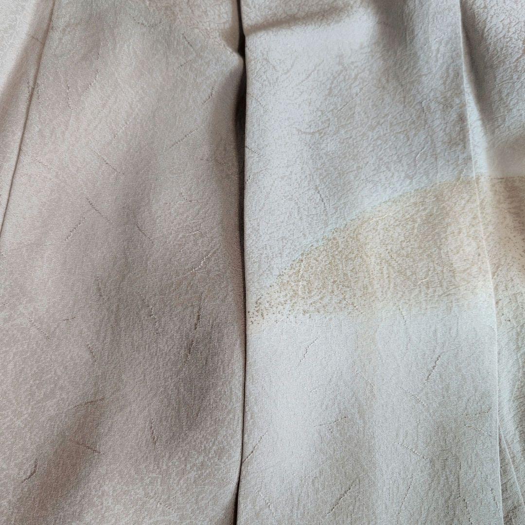 訪問着　フルセット　着物　正絹　金彩加工　おしとやか　シンプル　F8