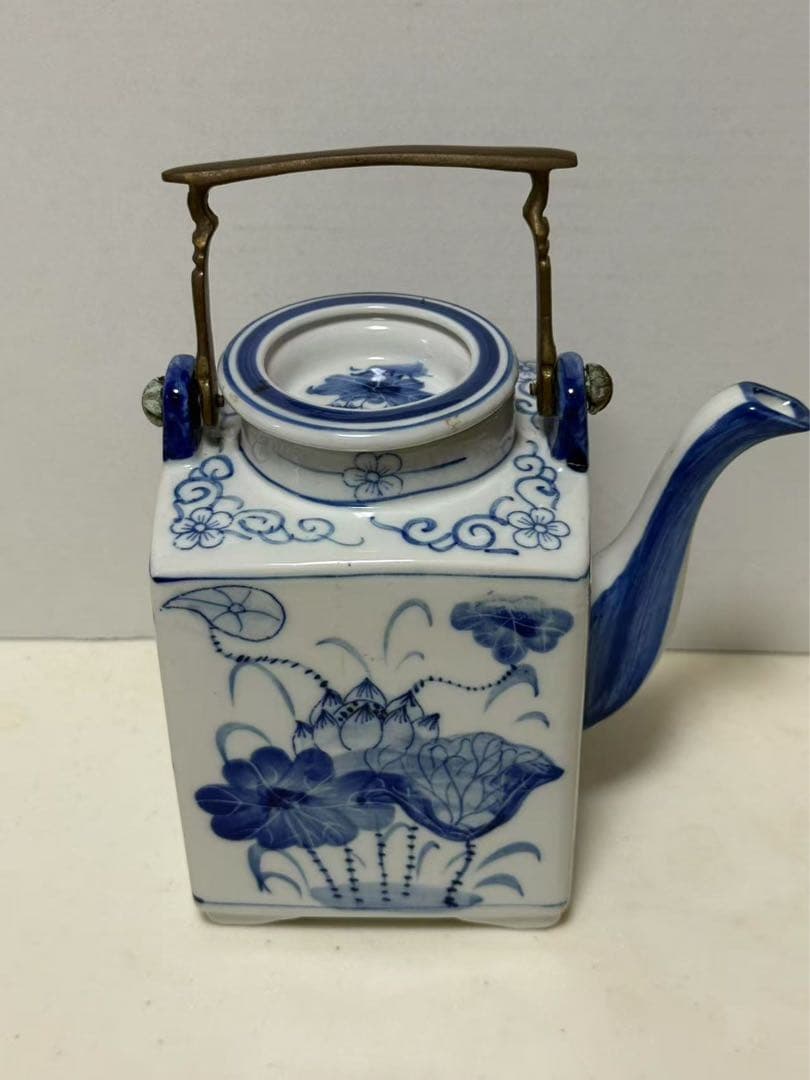 染付 急須 茶器 骨董