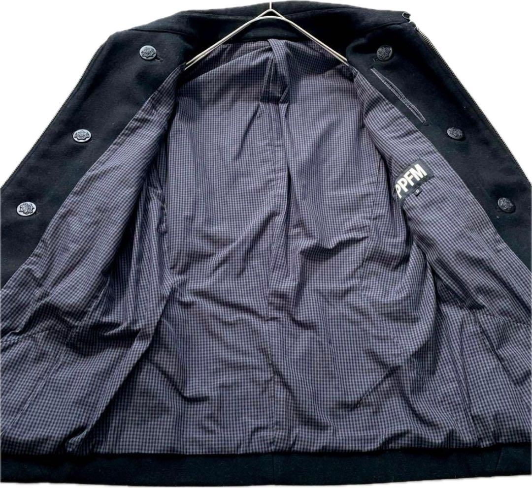 PPFM　金ボタン ナポレオンジャケット pコート y2k ブラック S