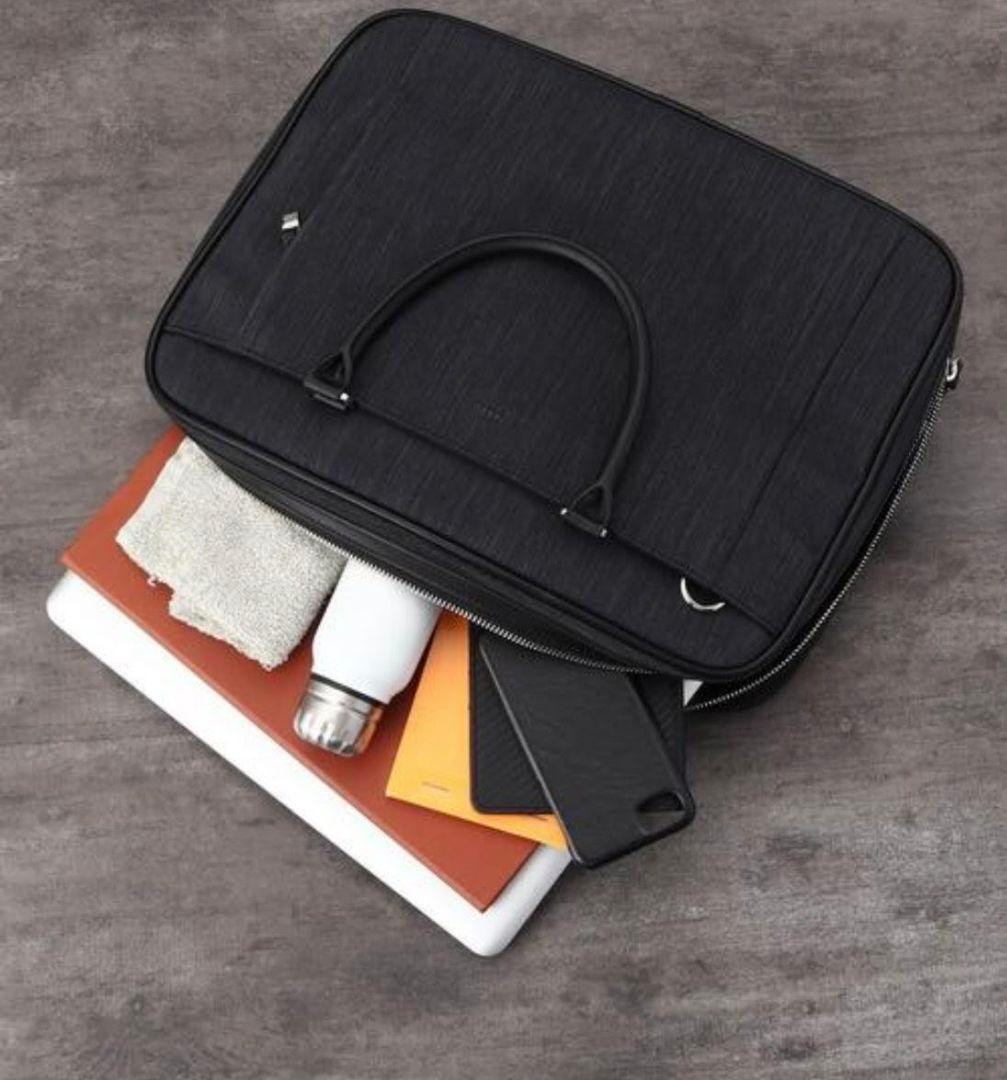 タケオキクチ　ヘアライン スリム ブリーフケース