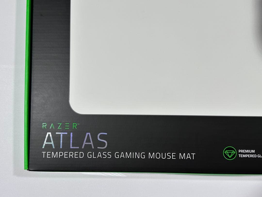 Razer Atlas ホワイト ガラスマウスパッド 白 レイザーアトラス