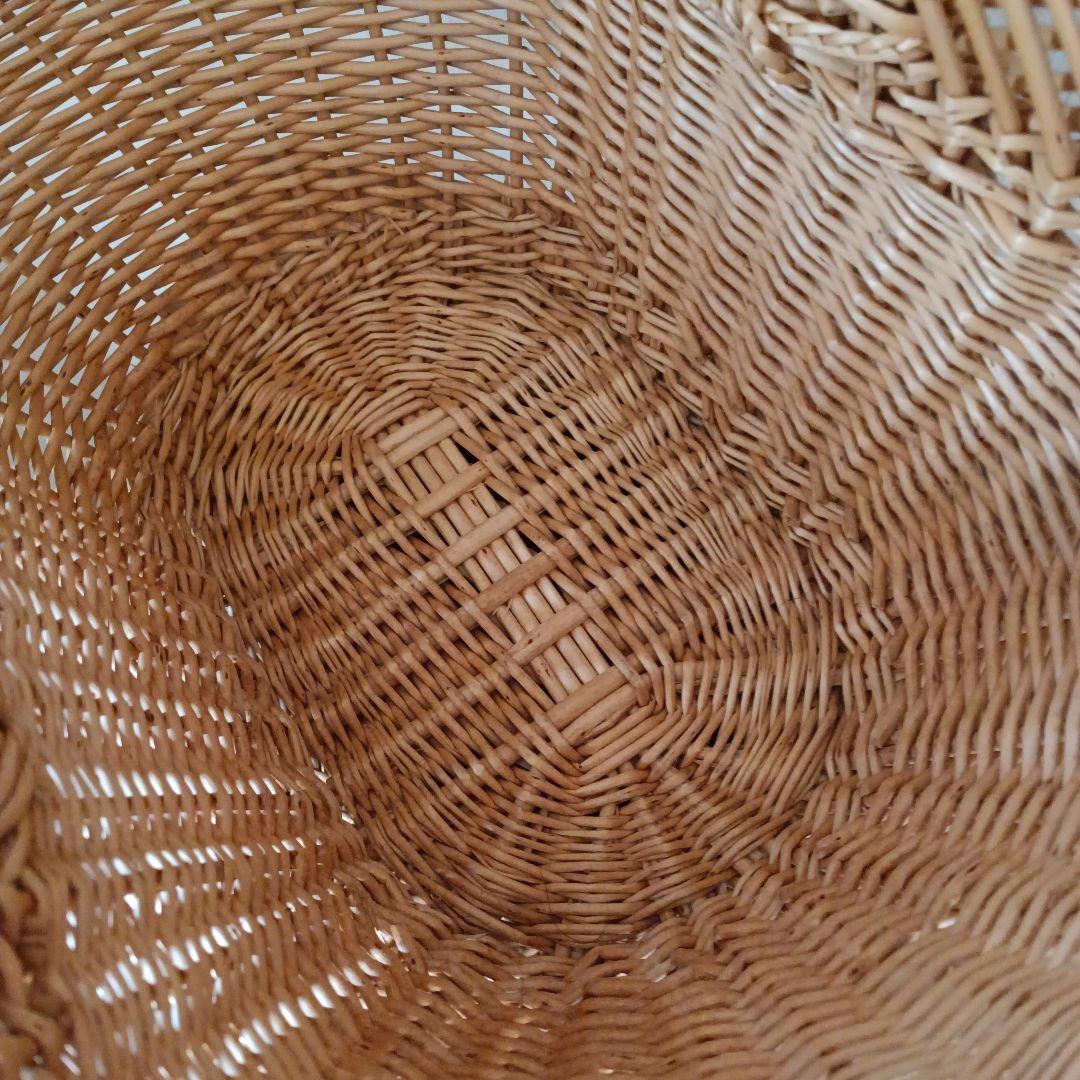 キャトルセゾン フランス 柳 バスケット カゴ パニエ 希少レア 蚤の市 古道具