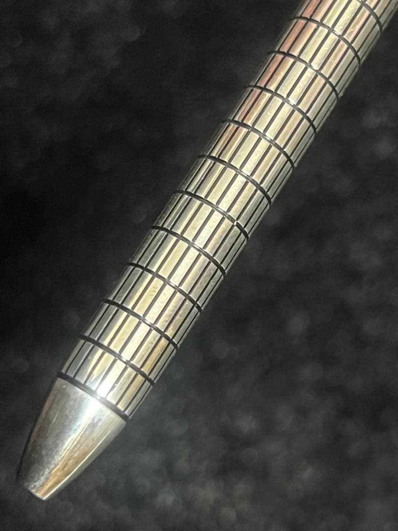 ZEBRA SHARBO ゼブラ シャーボ スターリングシルバー2 格子柄 美品