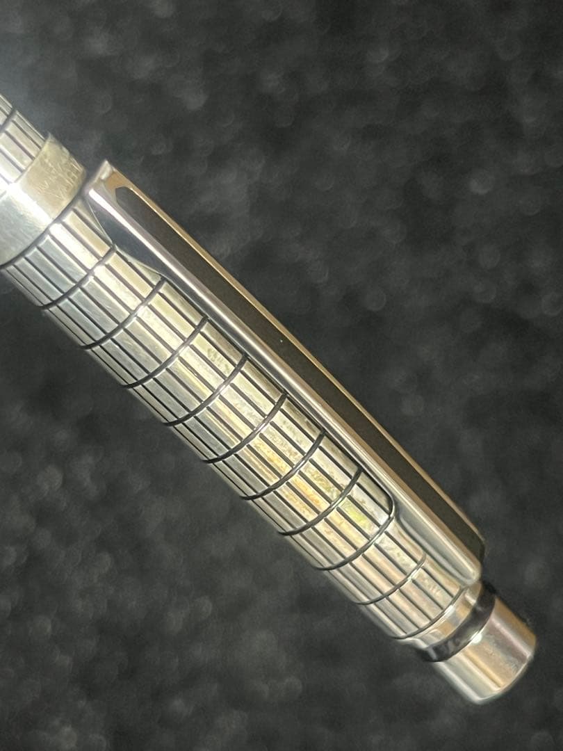 ZEBRA SHARBO ゼブラ シャーボ スターリングシルバー2 格子柄 美品