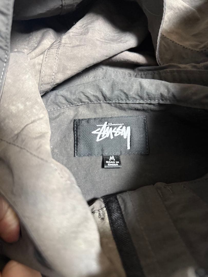 ジャケット・アウター STUSSY BEACH SHELL WAVE DYE BLACK M