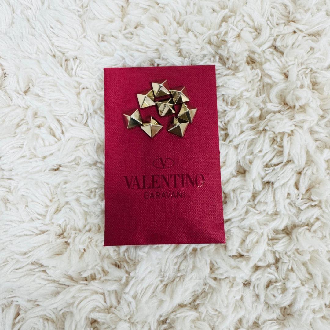 極美品 VALENTINO ロックスタッズレザー ウェッジソール ピンク