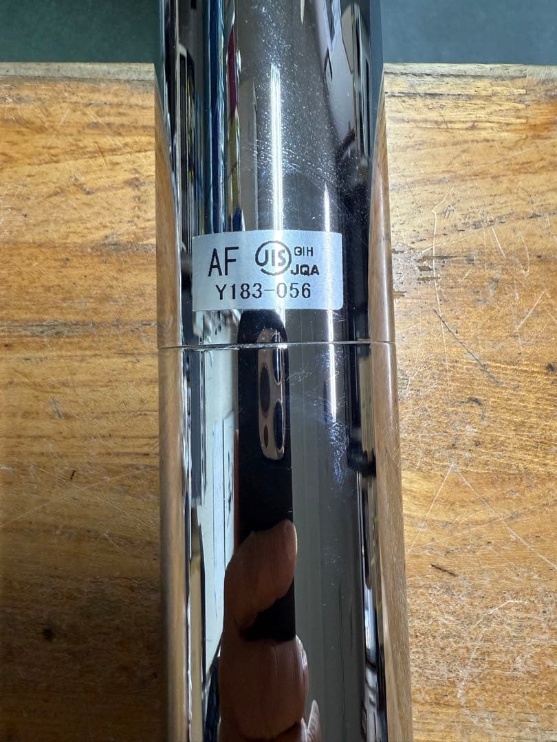 クロム仕上げ キッチン水栓 取り付け金具付き Y183-056