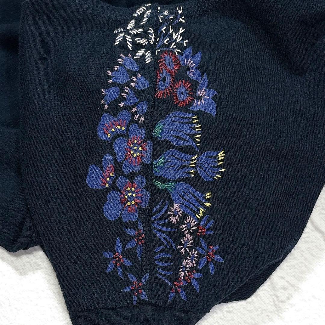 ババグーリ　ヨーガンレール　花刺繍　チュニック　ワンピース　インド製　コットン