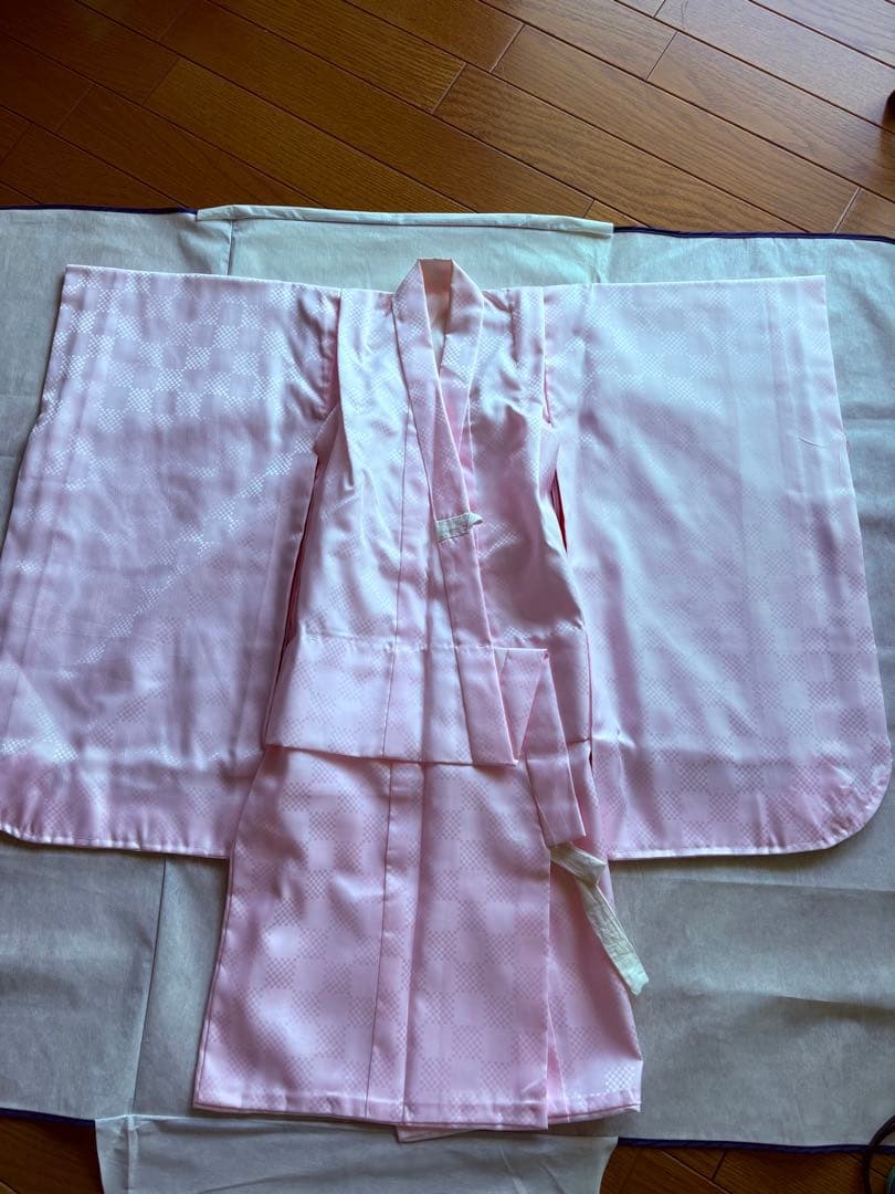 七五三　お宮参り　お着物　正絹　絞り