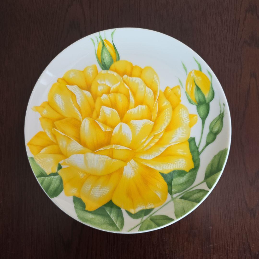 【未使用】TAITU 薔薇4色プレートセット