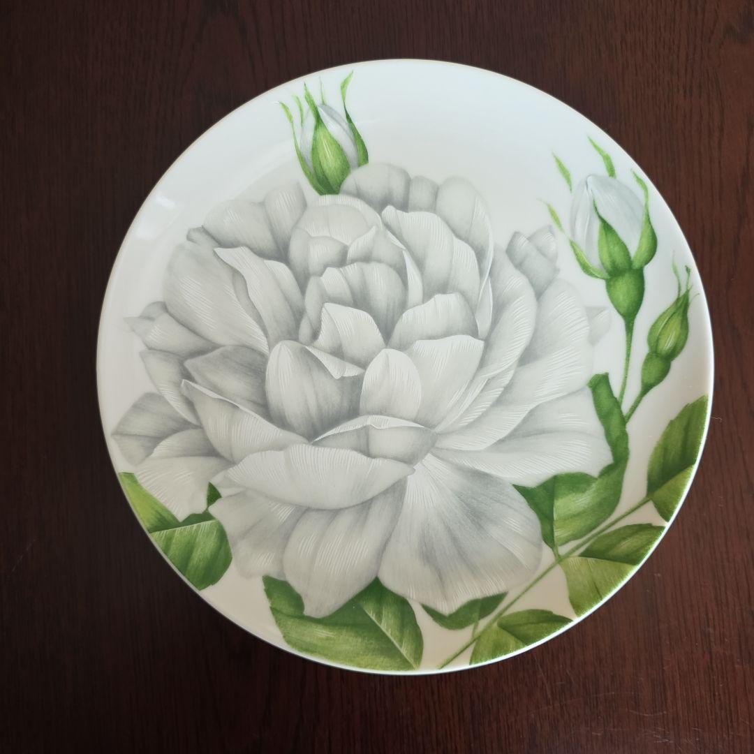 【未使用】TAITU 薔薇4色プレートセット