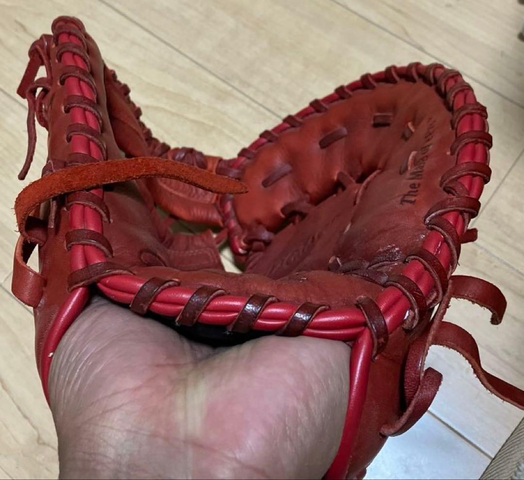 て*ー様 Rawlings 赤 ファーストミット
