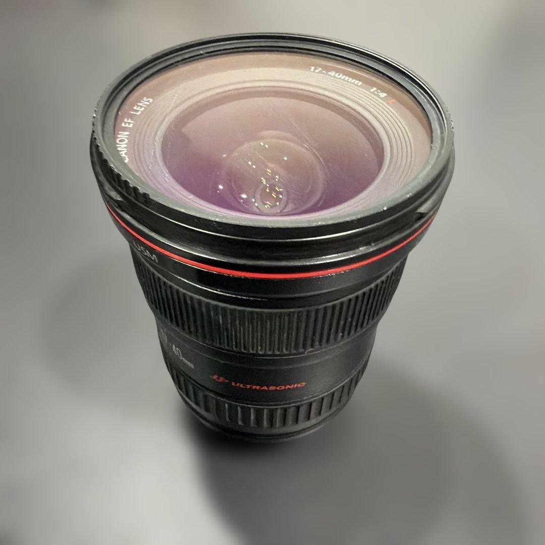 フィルター付　Canon EF17-40mm F4L USM