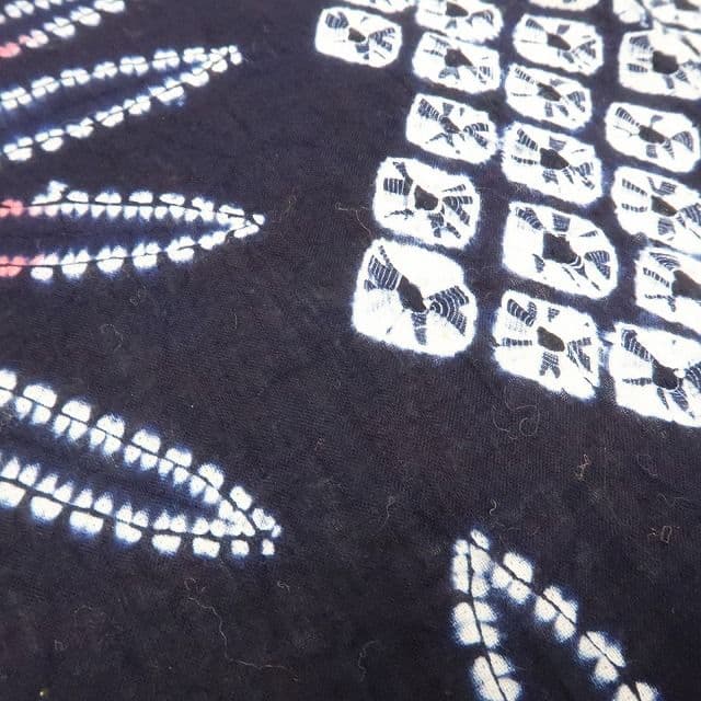 m1440＊美品 有松鳴海絞り 夏着物 綿 手縫い仕立て 高級浴衣