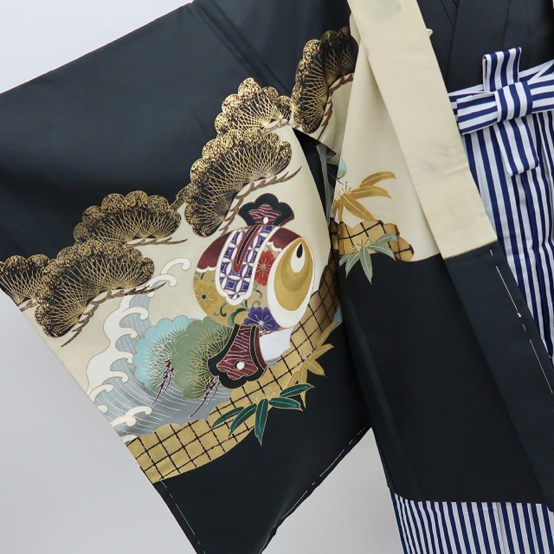 マリン✺未着用 七五三 ５歳 男児 8点セット 着物 C3