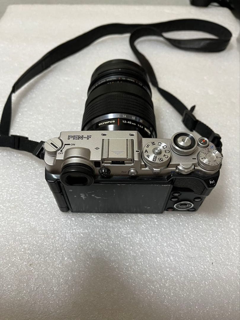 OLYMPUS PEN-F シルバー 12-40mmレンズ付き動作未確認です
