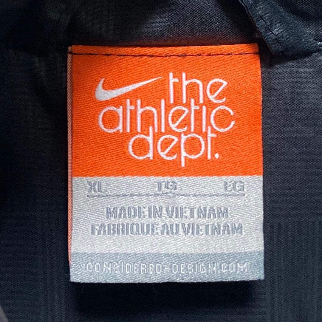 NIKE ナイキ 肉厚 ダウンジャケット 無地 ブラック 裾ドローコード付 XL