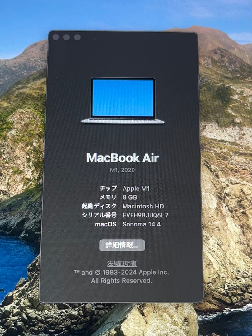 MacBook Air M1 2020 13インチ 8GB 256GB