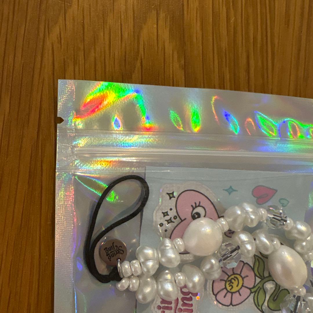 【正規品】String Ting ストリングティング　ストラップ　パール　白