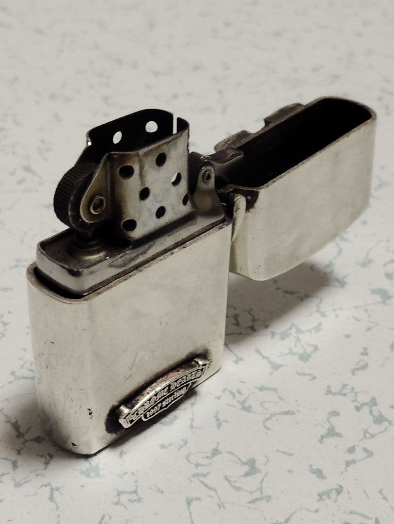 marublow クロスモチーフジッポオイルライター、スターリングシルバー