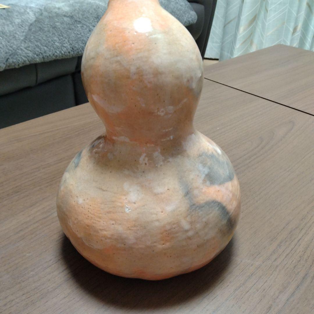小川長楽　瓢箪 　本物　珍品 寸法：H約22.2cm×W約17.5cm