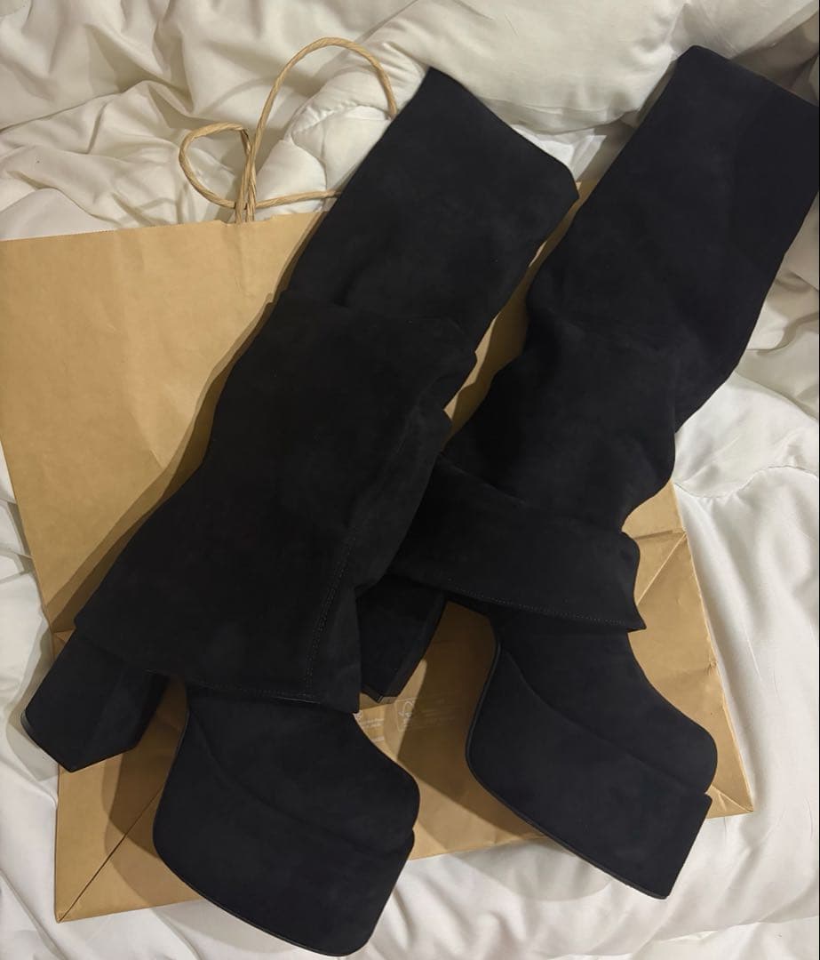 EMODA ルーズフレアカバーフィットブーツ