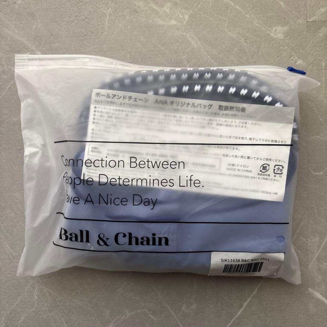 【ANA 国際線限定】ボールアンドチェーン　エコバッグ　Mサイズ