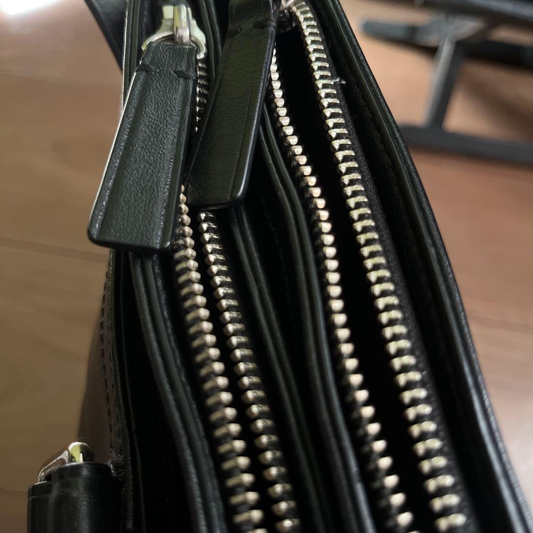 【美品】COACH コーチ　ブラック レザー　ビジネスバッグ　トート　本革