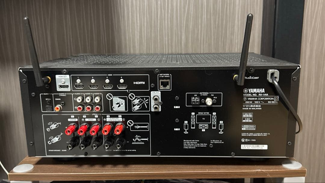 アンプ YAMAHA RX-V4A