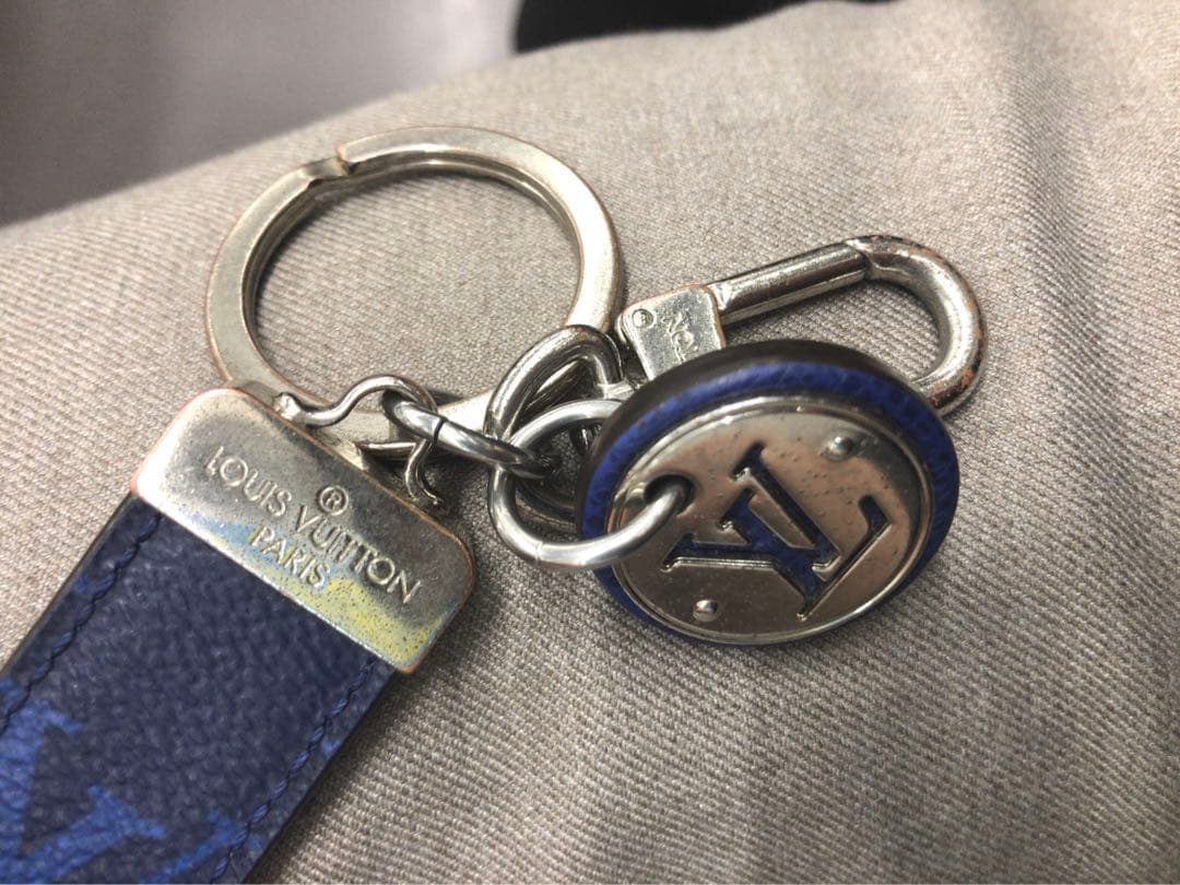 Louis Vuitton ネイビー キーホルダー キーケース